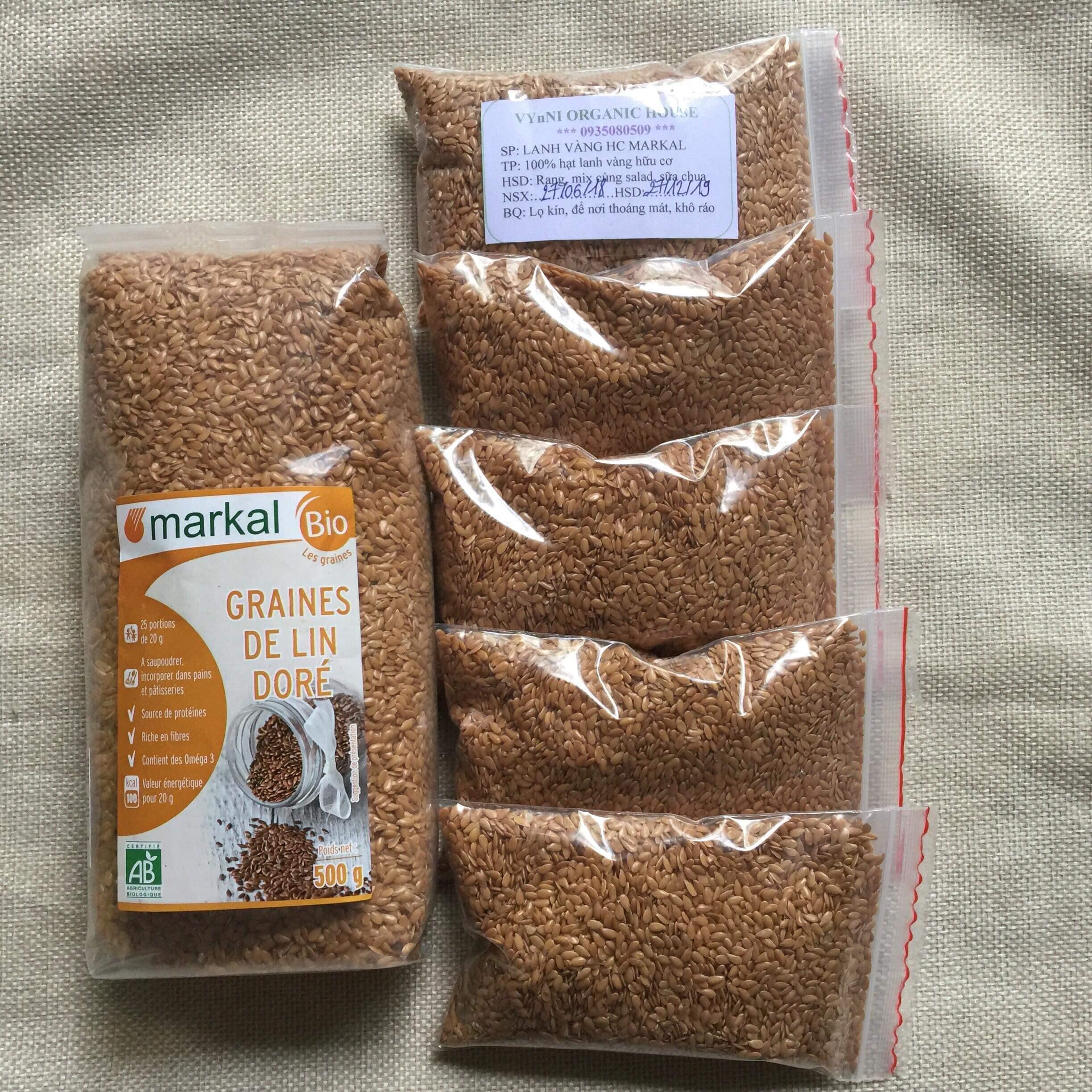 Hạt lanh vàng hữu cơ Markal 500g - Linseed
