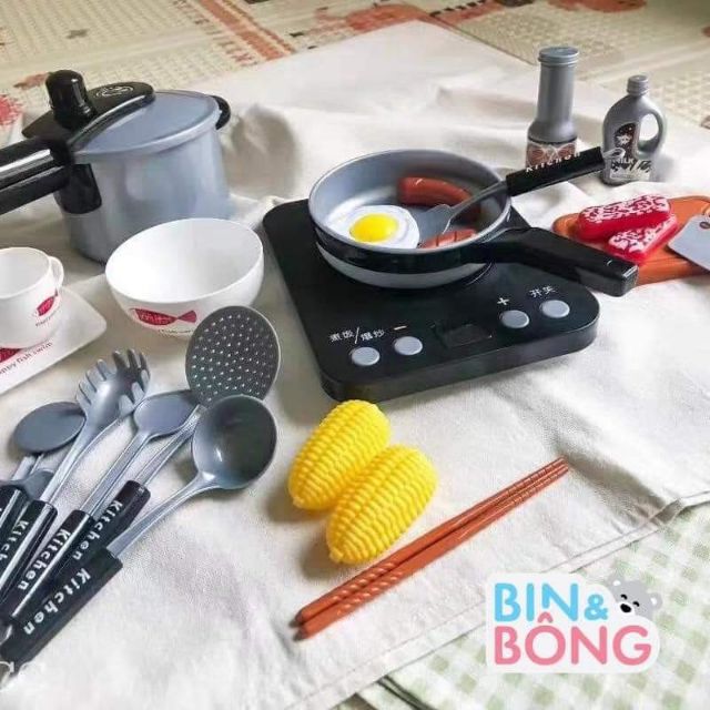 Bộ đồ chơi nấu ăn 36 món loại to