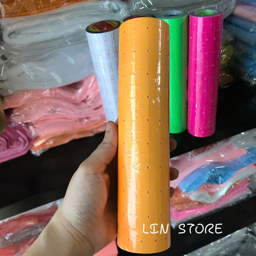 Tem Dán Giá Đủ Màu LIN STORE - Tem Máy Bắn Giá