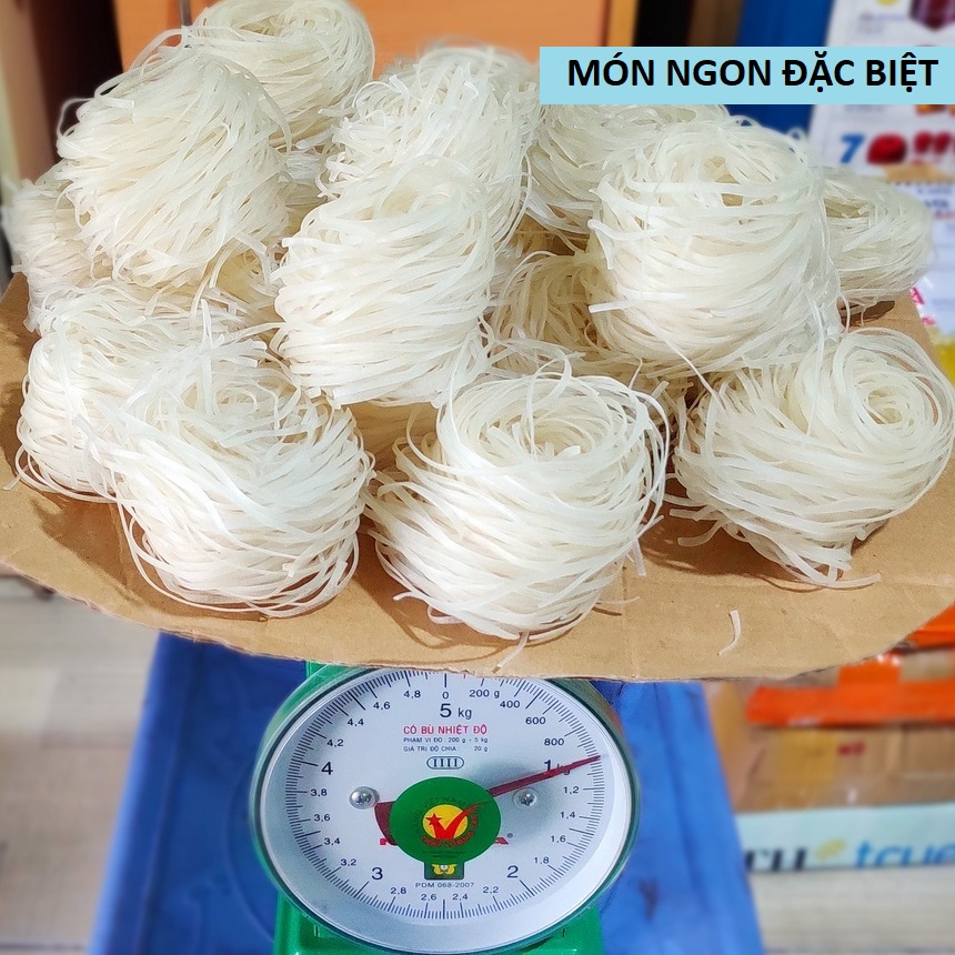 Bún gạo khô Bình Định [ Bún cục cuộn tròn] - Món ngon miền Trung