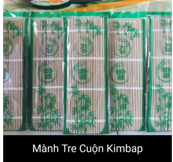 Mành tre cuộn cơm, kimbap nan tròn bền đẹp