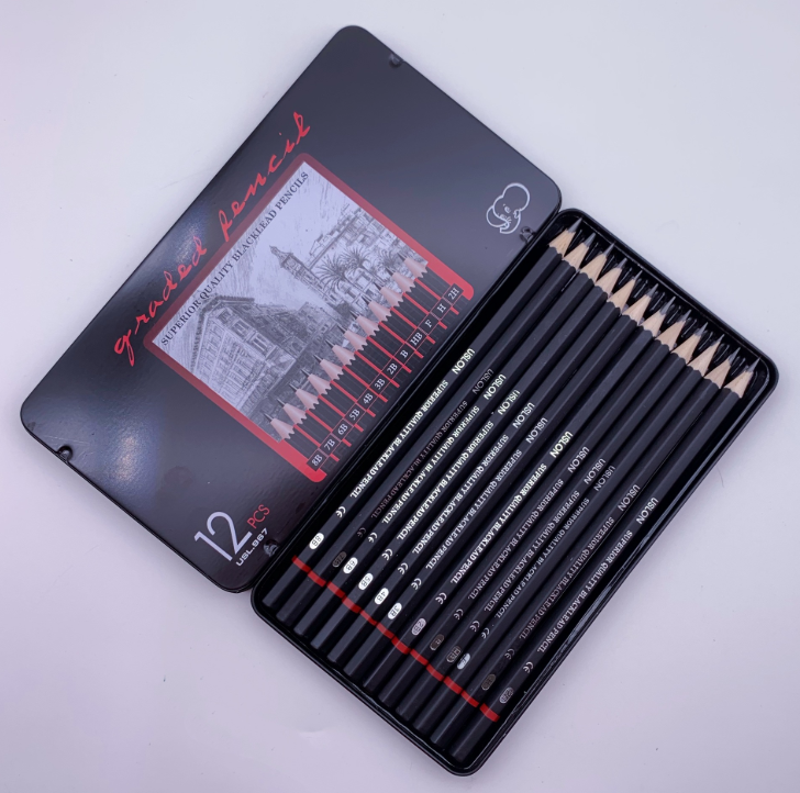 Bút chì phát thảo bộ 12 cây uslon 967