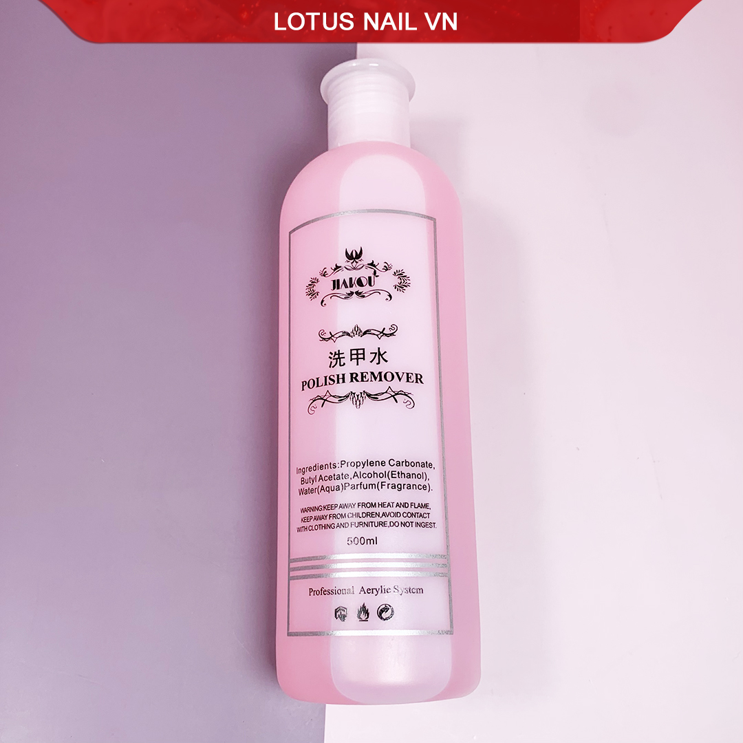 Nước phá sơn gel Jiakou ủ móng chai 500ml siêu tiết kiệm
