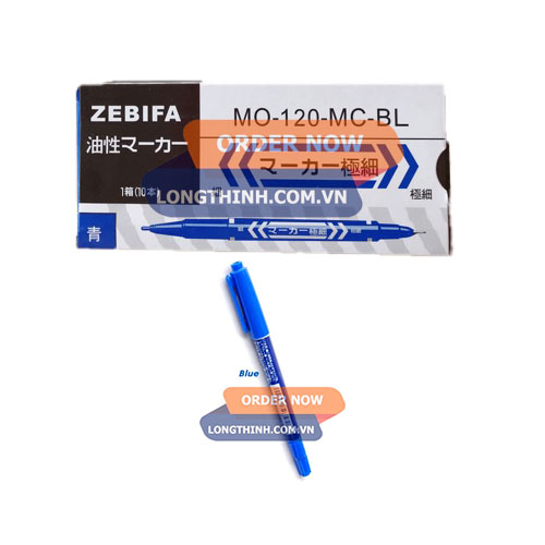 [HCM]Hôp 10 cây bút lông dầu ZEBRA nhỏ