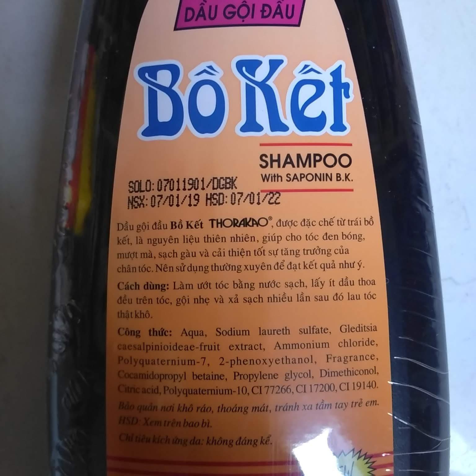 Dầu gội bồ kết 750ml Thorakao