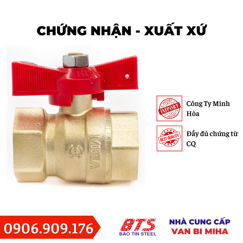 Van bi tay bướm ABS MIHA - PN16
