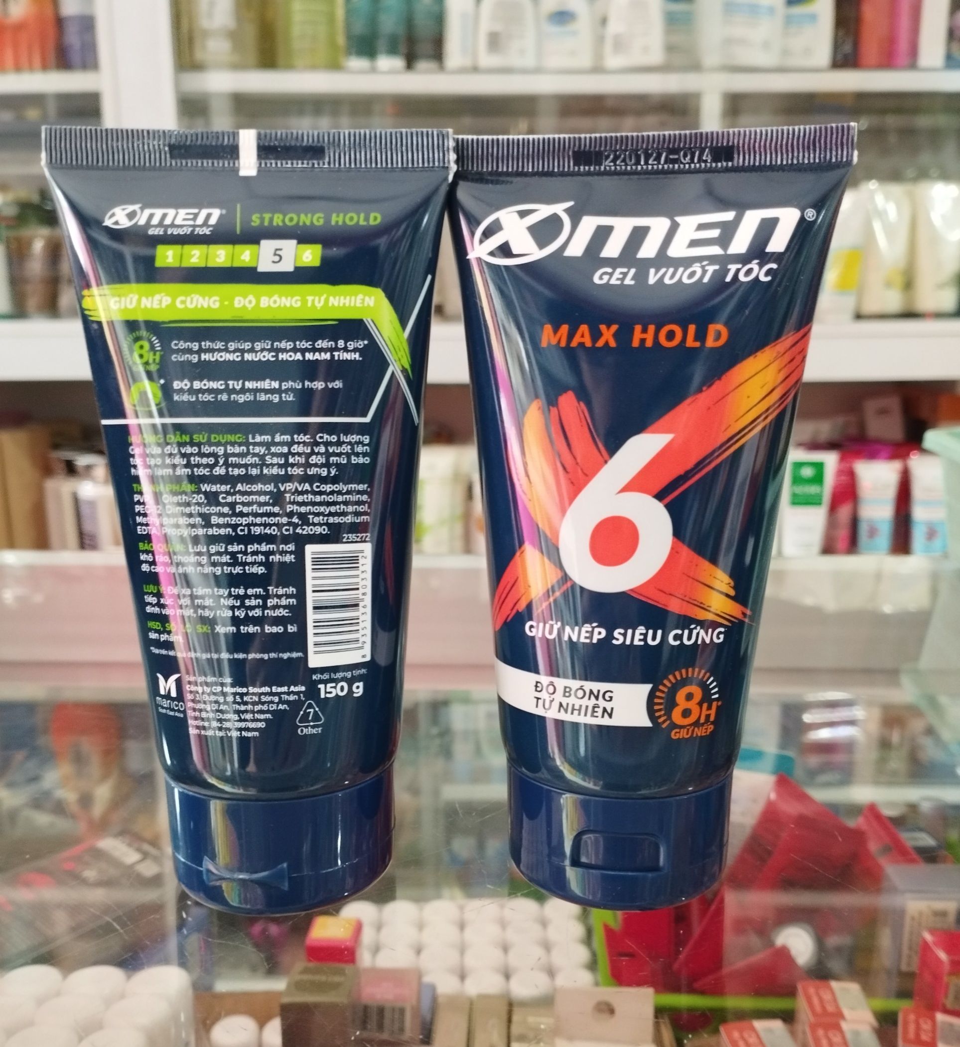Gel vuốt tóc X-men Super Strong Hold 6/6 150gr - Siêu Cứng Tóc