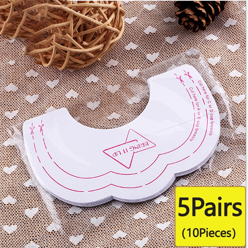 Set 10 miếng dán nâng ngực trong suốt