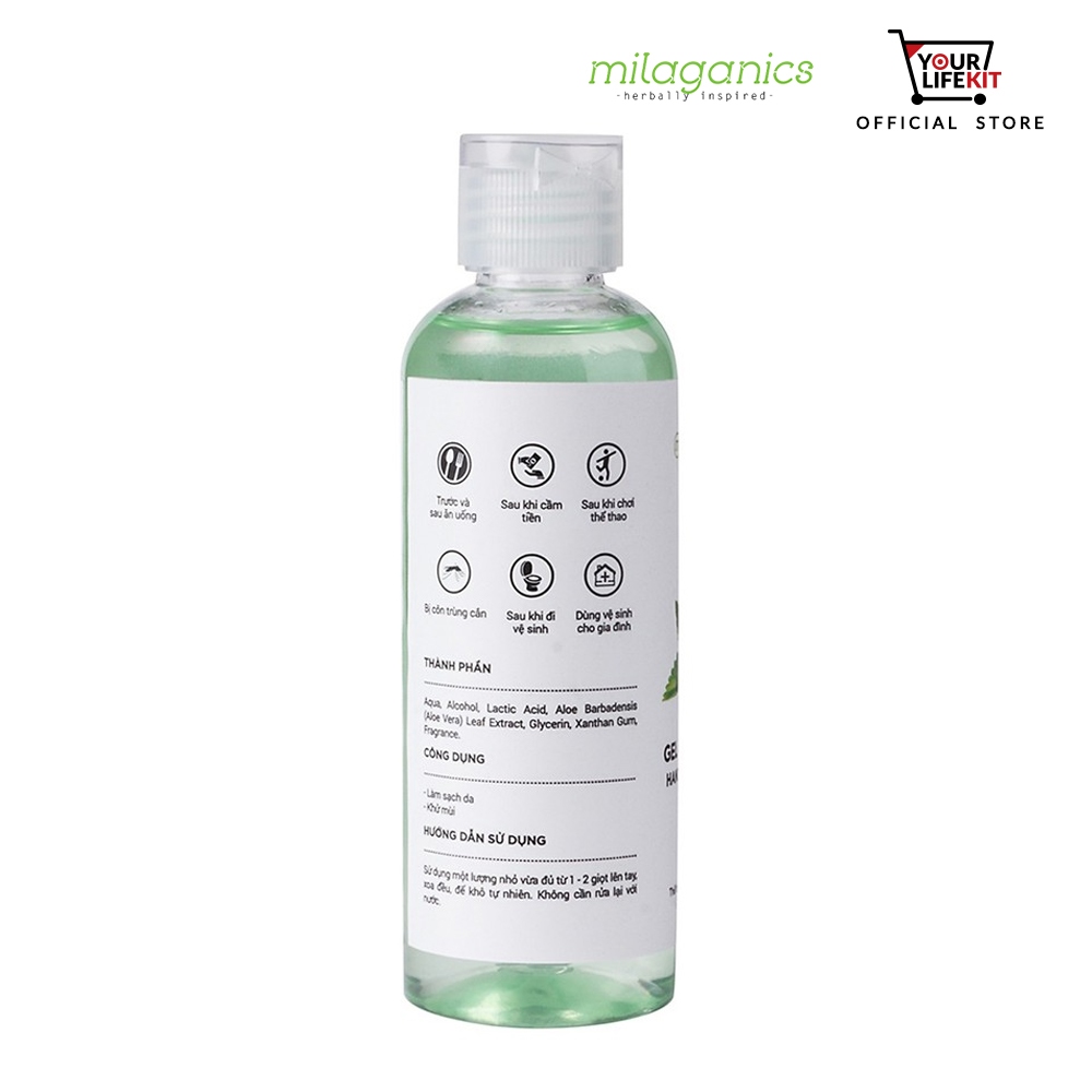 Gel Rửa Tay Khô MILAGANICS 100ml