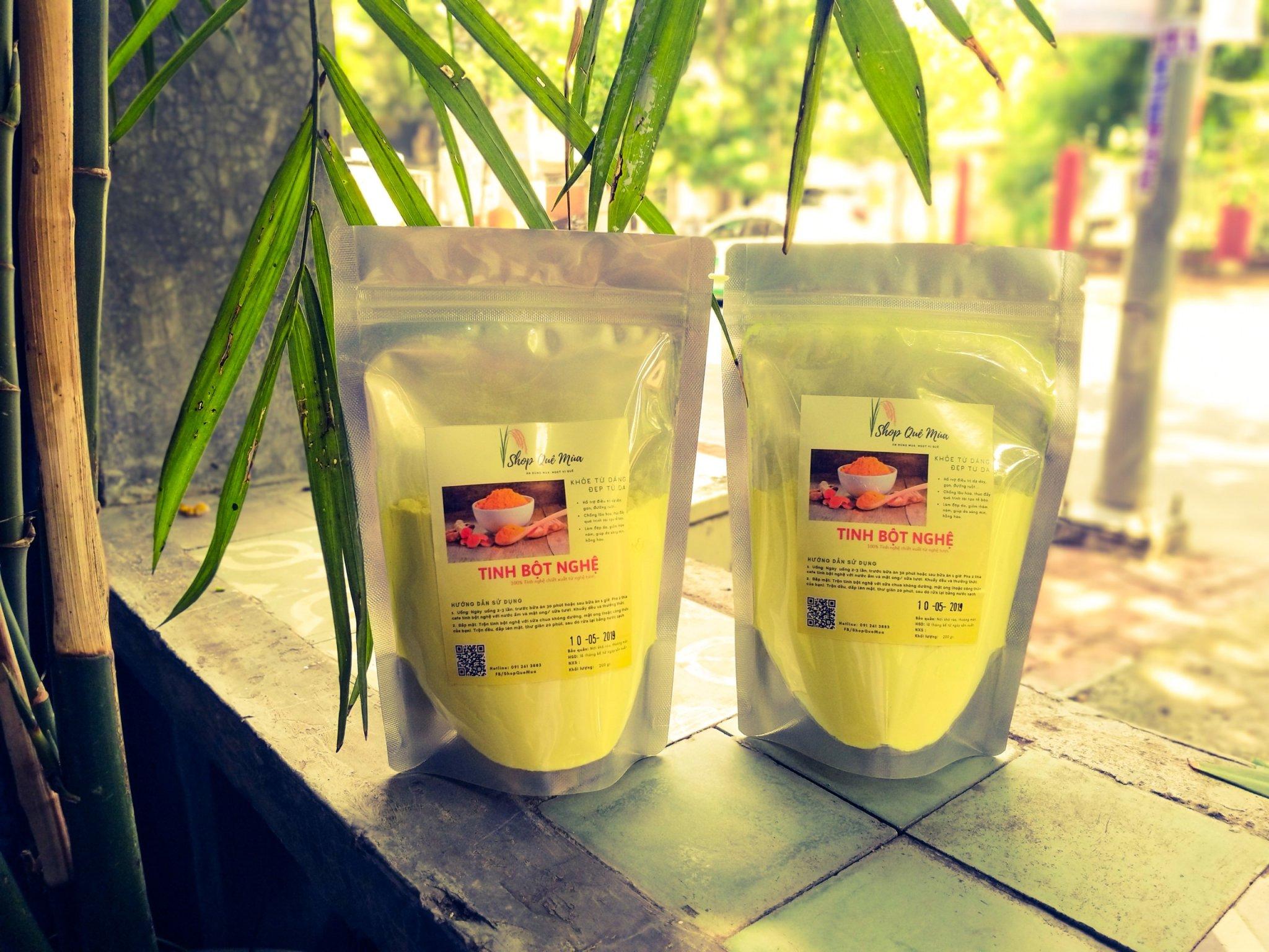 [HCM]Tinh bột nghệ nguyên chất nhà làm - 200gram