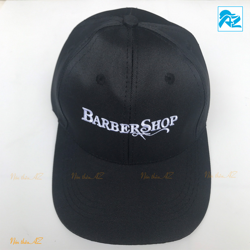 Nón kết nam nữ thêu logo Barber Shop độc đáo cho thợ cắt tóc MT482