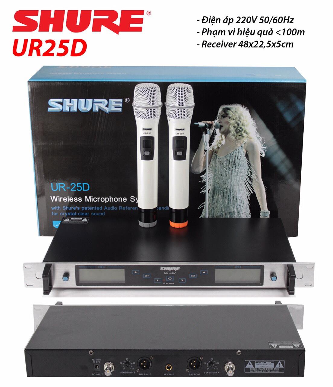 [HCM]Micro không dây SHURE UR25D