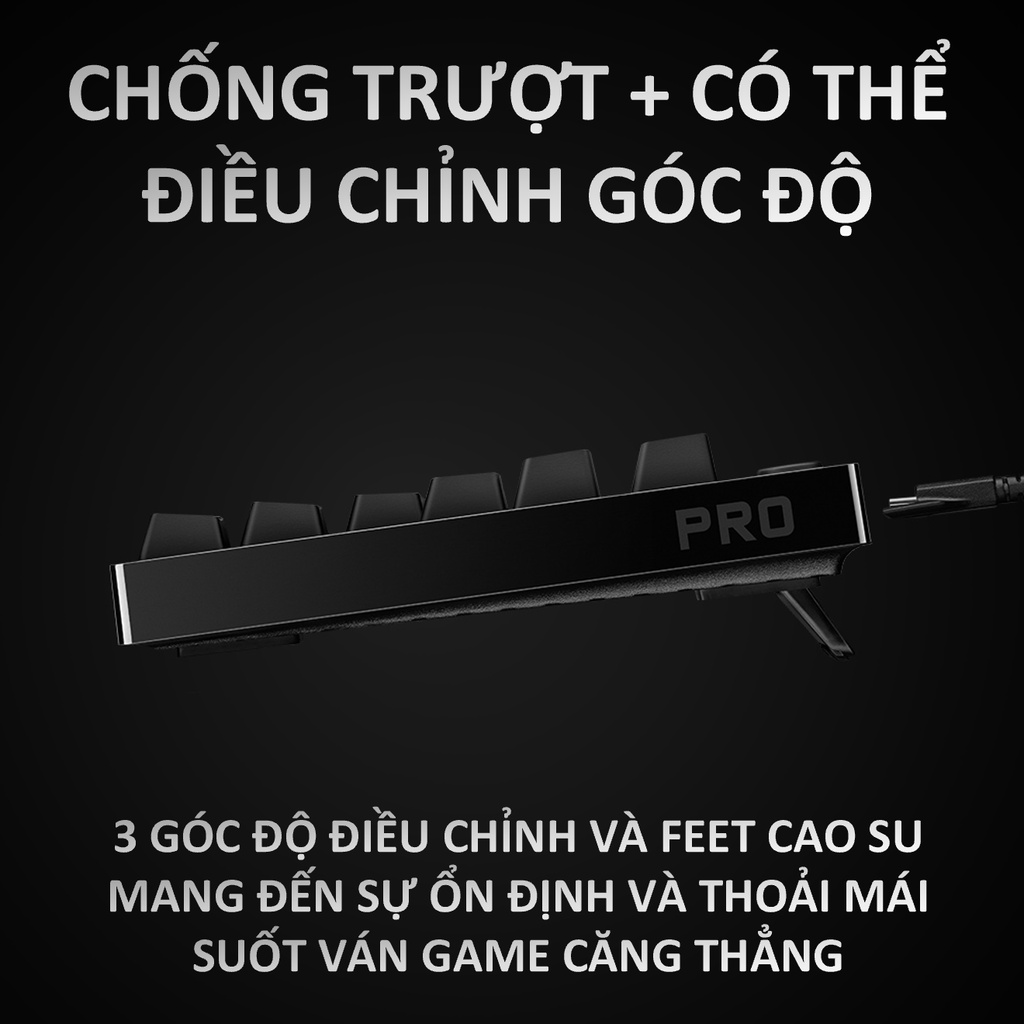 Bàn Phím Chơi Game Logitech PRO X TKL - BLACK