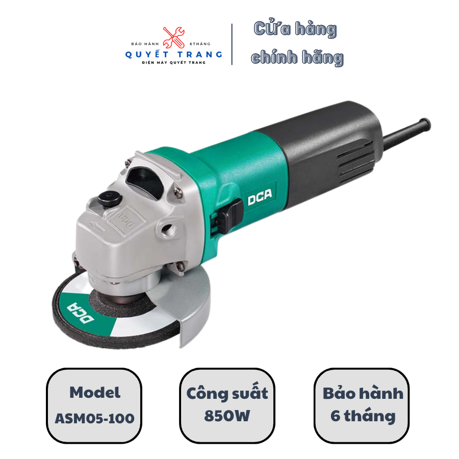 Máy mài cắt cầm tay dca 05-100b công suất cao 850w chuẩn đồng 100% chính hãng dca
