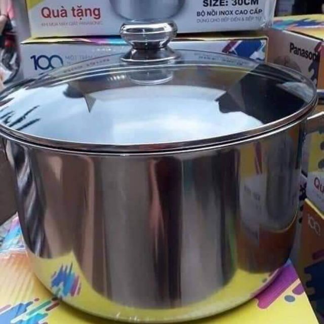 Nồi luộc gà inox đường kính 30cm