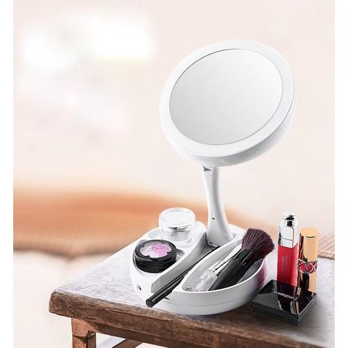Gương đèn led gấp gọn