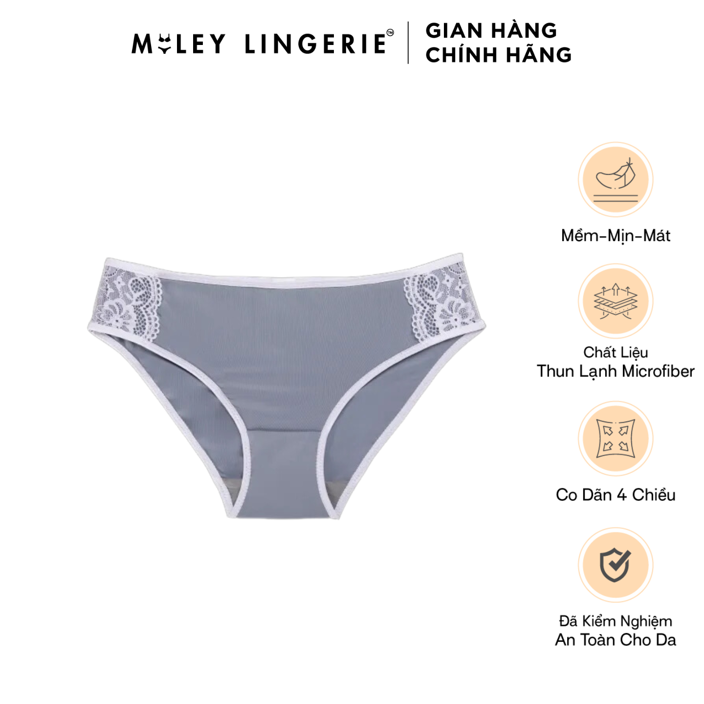 Quần Lót Nữ Thun Lạnh Miley Lingerie Có Ren Kháng Khuẩn Thông Thoáng