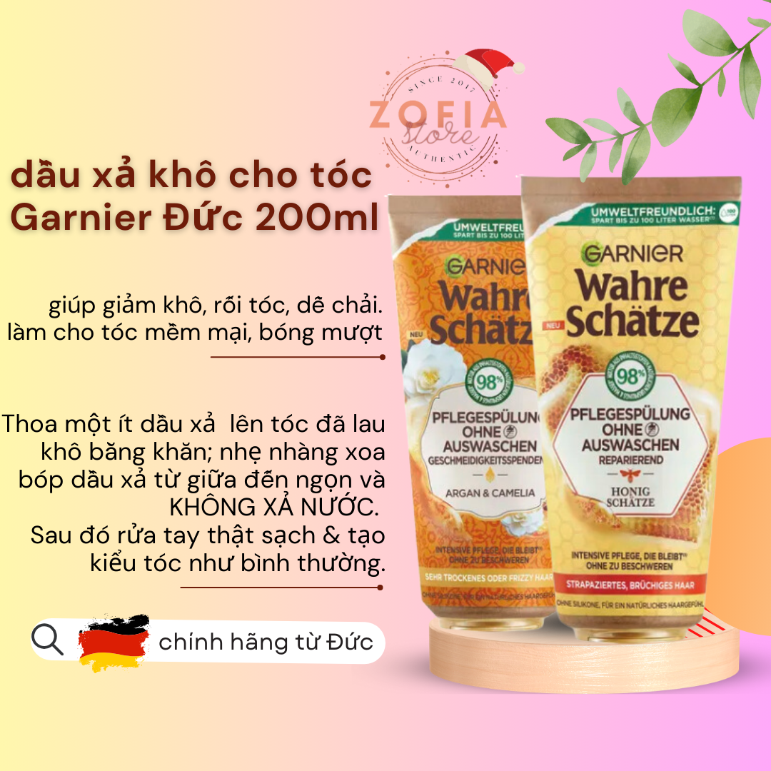 Kem ủ tóc không cần xả lại nước GARNIER ĐỨC 200ml