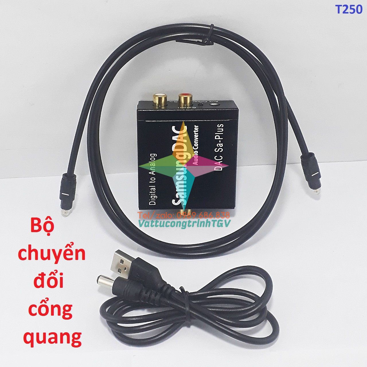 Bộ chuyển đổi âm thanh cổng quang cho tivi, loa, am li