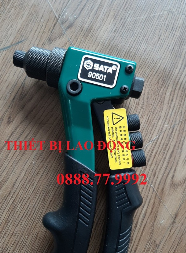 Kềm bấm riveter trợ lực 8in Sata 90501