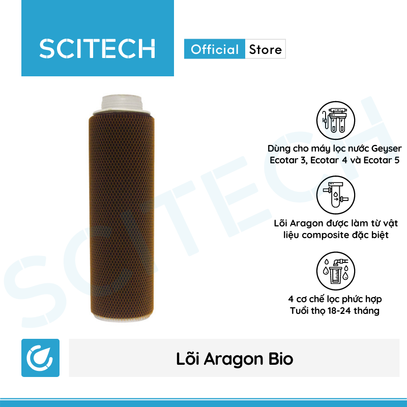 [HCM]Bộ lõi số 123 máy lọc nước Geyser Ecotar 5 (Lõi Aquasoft-Aragon-CBC)