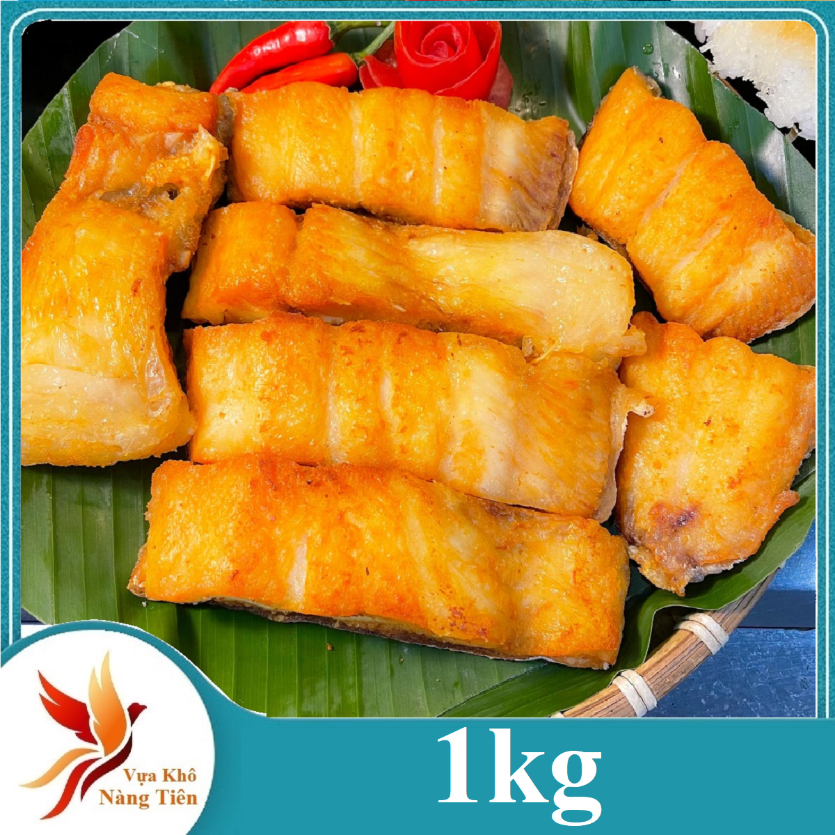 1KG KHÔ CÁ DỨA LẠT LÓC XƯƠNG NGON TUYỆT VỜI (Tặng Kèm Sốt Mắm Tắc Chua Ngọt Chấm Hải Sản)