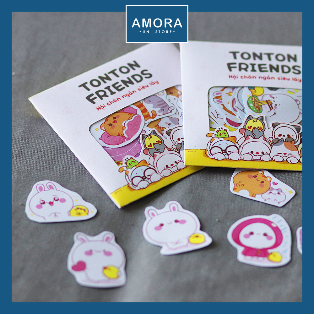 [HCM]SET 50 sticker TonTon Friend siêu dễ thương - Amora UNI