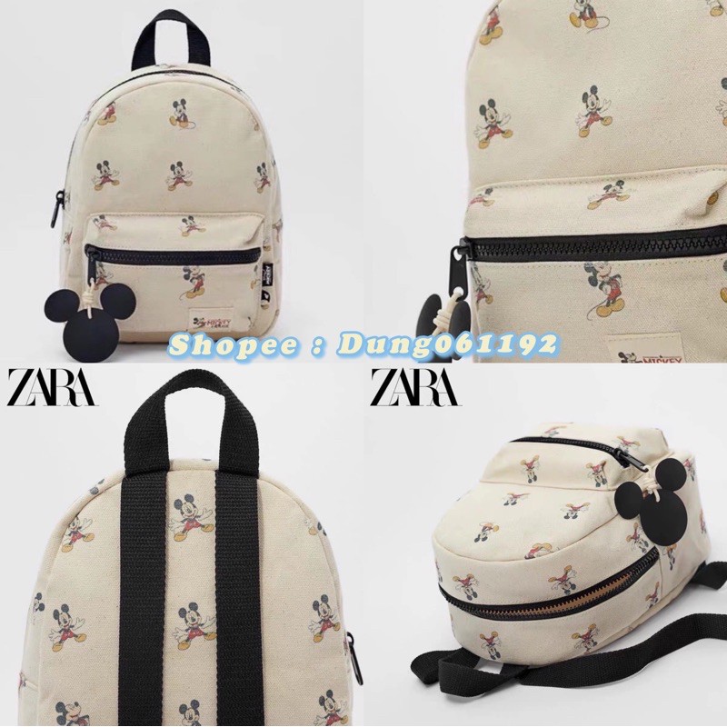 Balo zara mickey cho bé (kèm nơ) có sẵn ,chất mềm,siêu nhẹ
