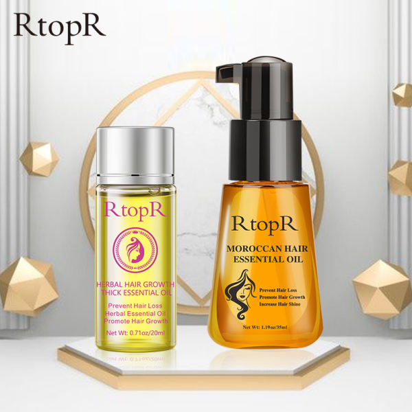 RtopR Bộ người trồng tóc Dầu dưỡng tóc có tác dụng ngăn ngừa rụng và kích thích mọc tóc + Tinh chất chống rụng tóc và kích thích mọc tóc
