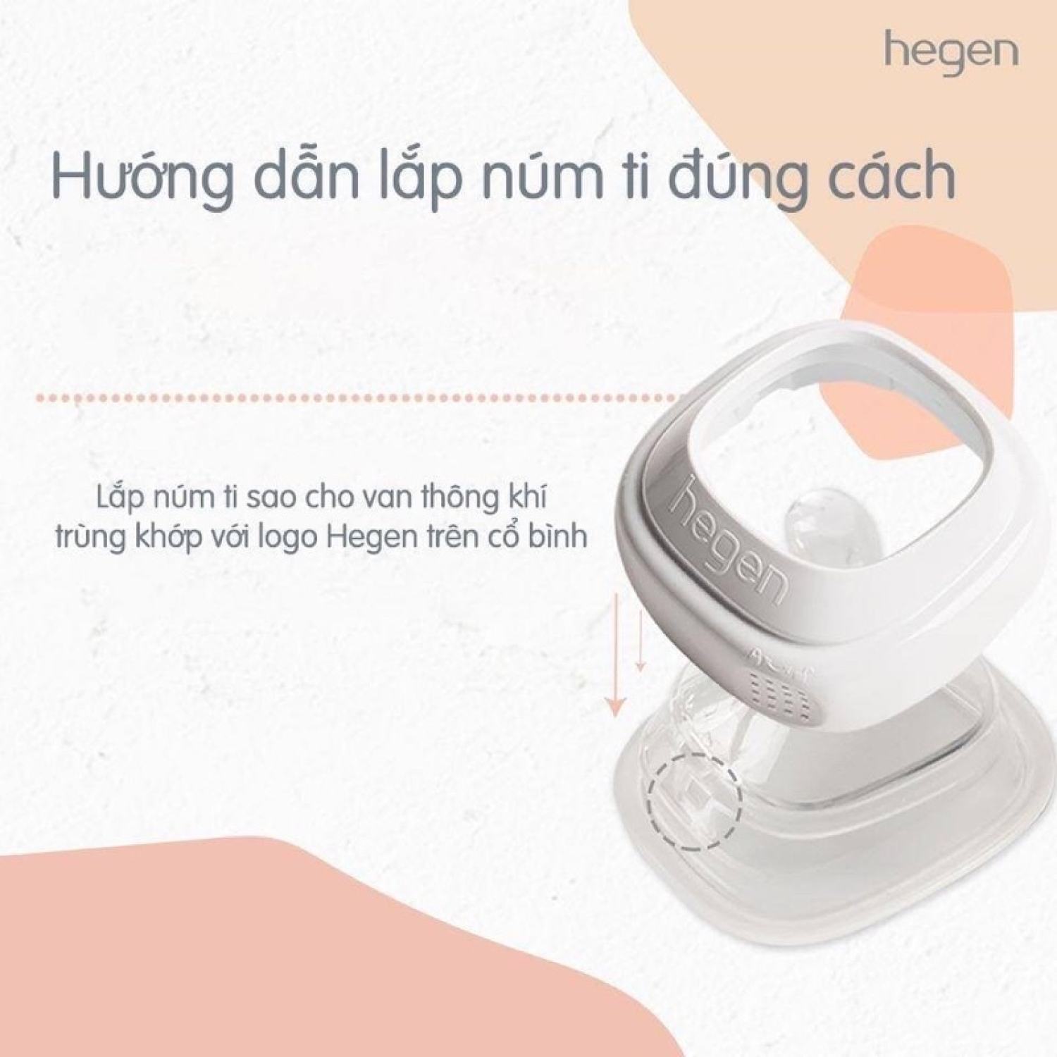 [CHÍNH HÃNG] Núm Ti Thay Thế Bình Sữa Hegen