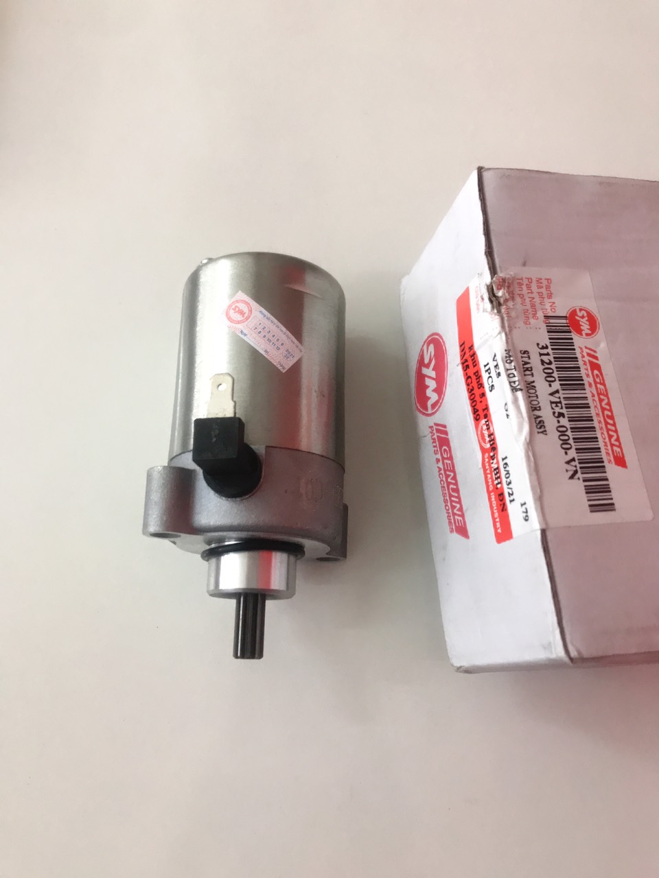Mô tơ đề (củ đề) xe Star SR 125 VE5 chính hãng SYM [HUNGCLE]