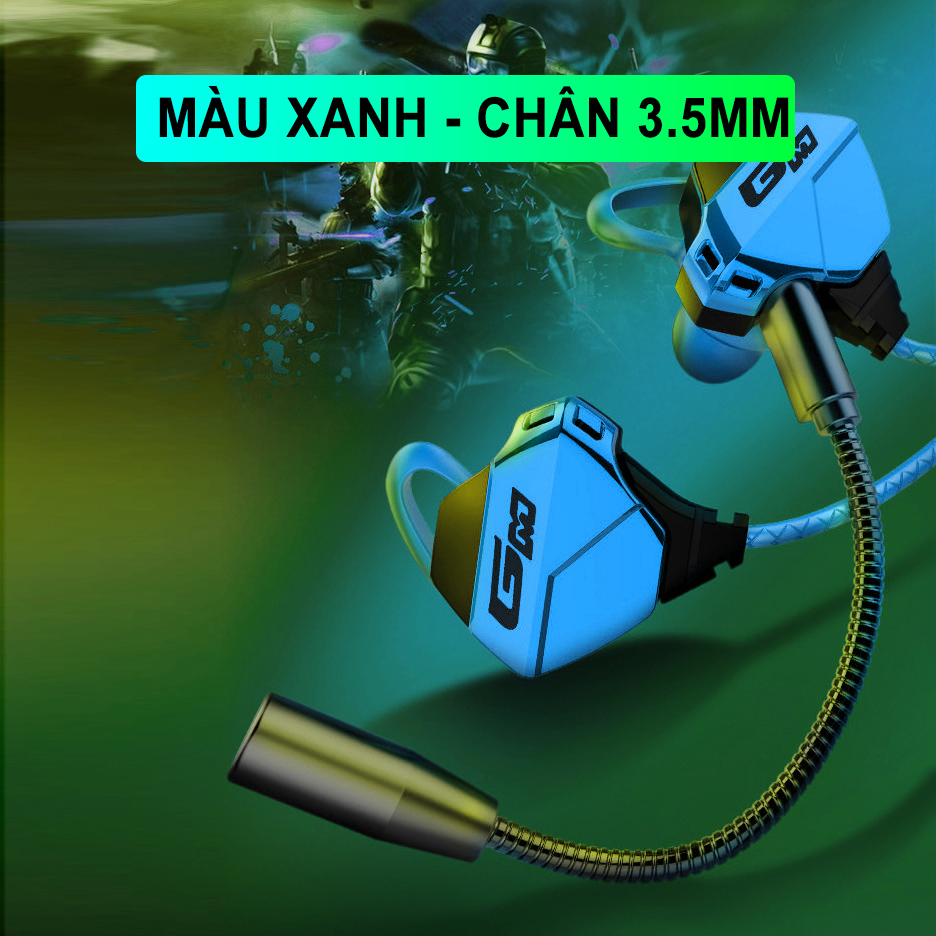 Tai nghe gaming có dây MEMO GPRO nhét tai Super Bass Chống Ồn Cực Tốt ...