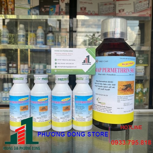Thuốc diệt muỗi Map Permethrin 50EC Chai 1 lít