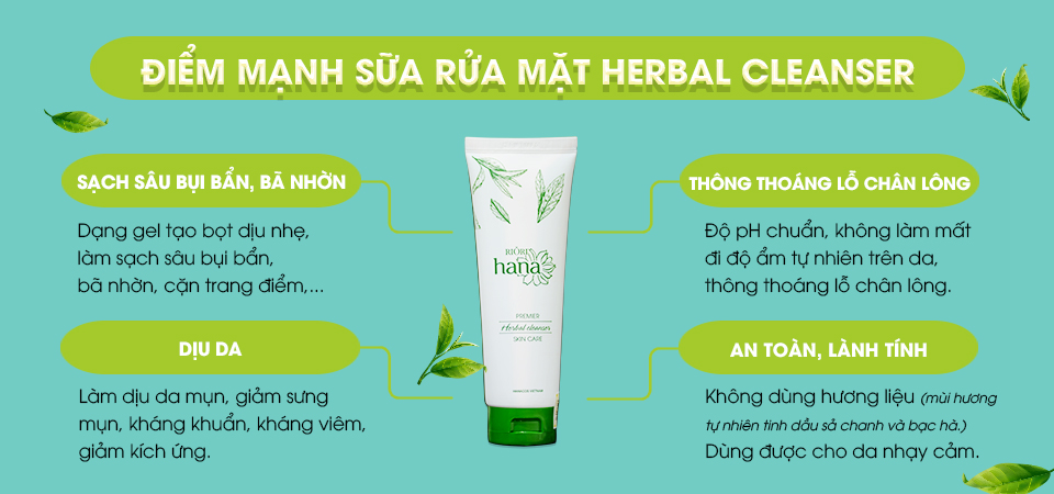 SỮA RỬA MẶT HERBAL CLEANSER 120g