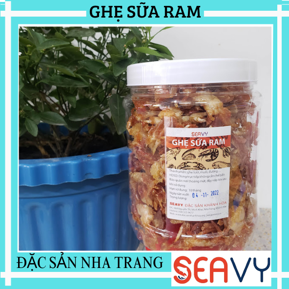 Ghẹ sữa ram nha trang, rạm sữa, hộp 200gr
