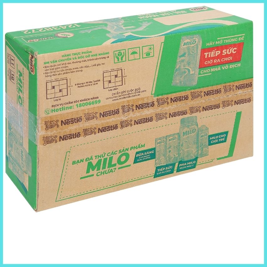 [HCM] Sữa Milo Lốc 4 hộp thức uống lúa mạch Milo Active Go 180ml MSMLO1
