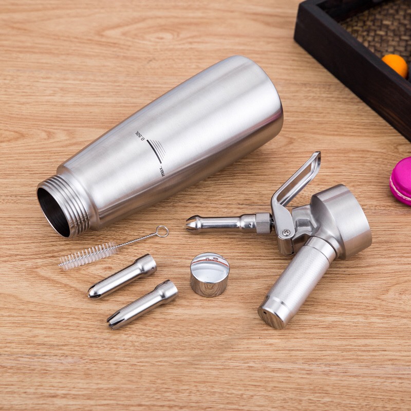 Bình Xịt Kem Tươi Cao Cấp Inox #304 [ Thép Không Gỉ ]