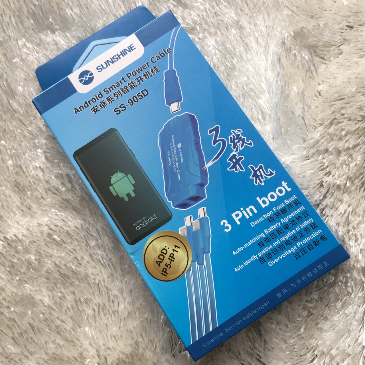 Dây cấp nguồn iphone và android SS905D (Đã có iphone 13 ProMax)