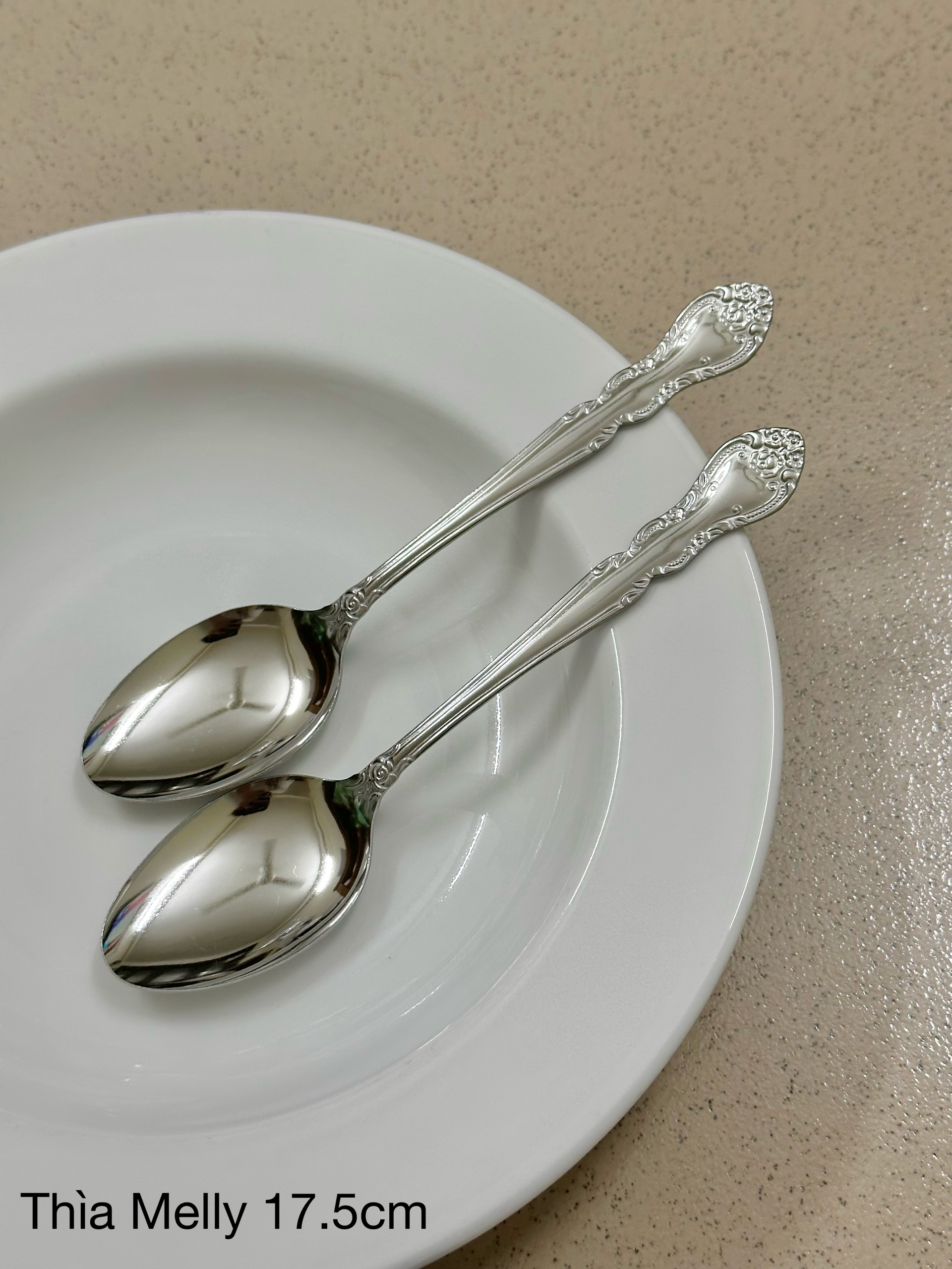 Set Thìa, Dĩa ăn inox Melly Echo Metal (Made in Japan)