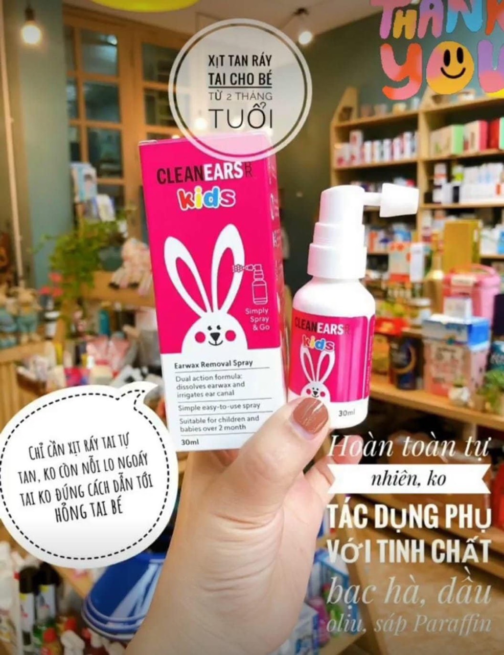 Xịt ráy tai thần thánh cho bé (Úc)