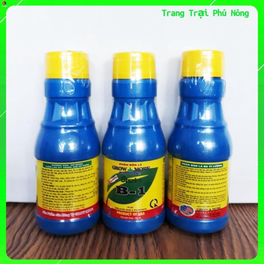 Phân bón lá vitamin b1 growmore - chai 100ml