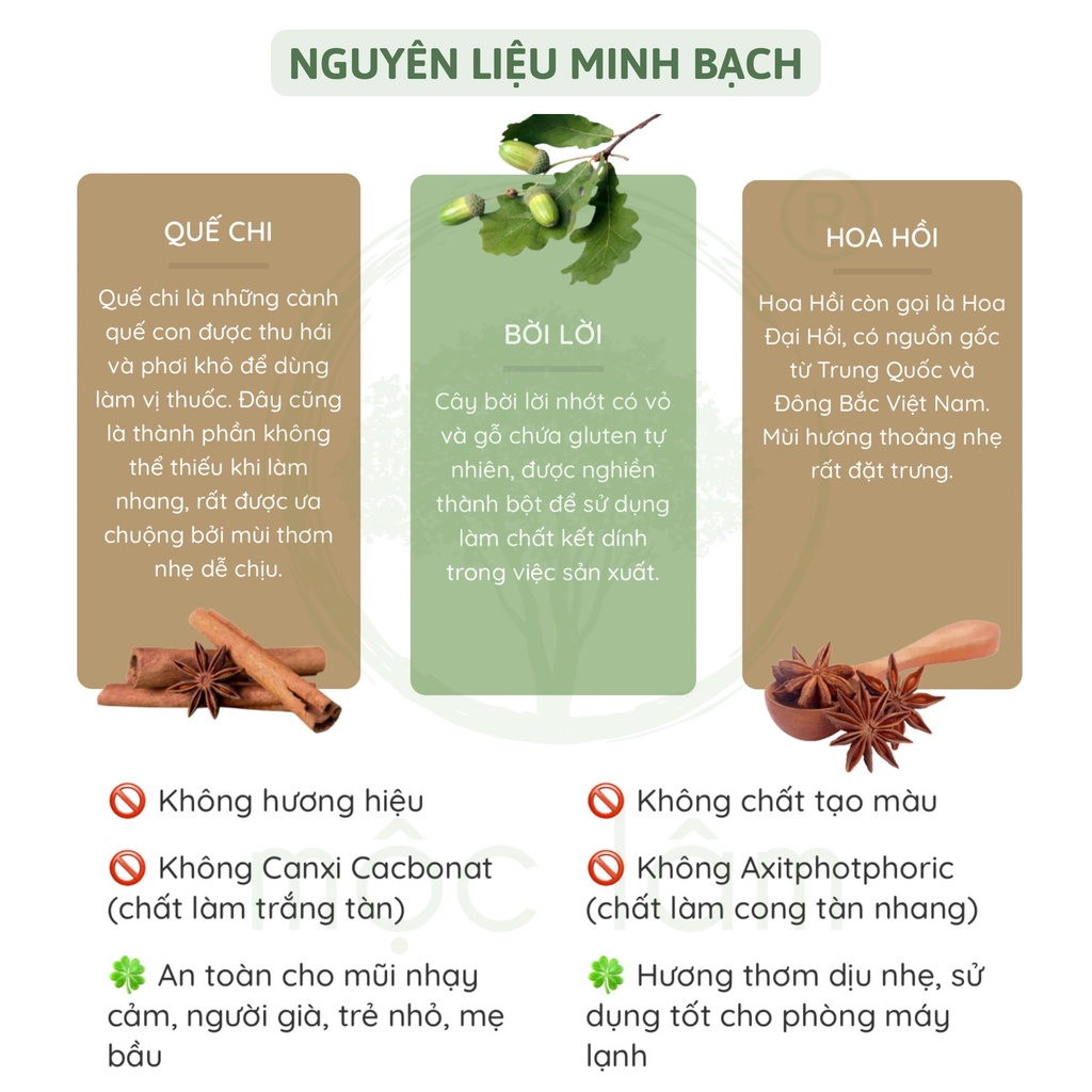 Nhang quế sạch tự nhiên Bó 370 nén