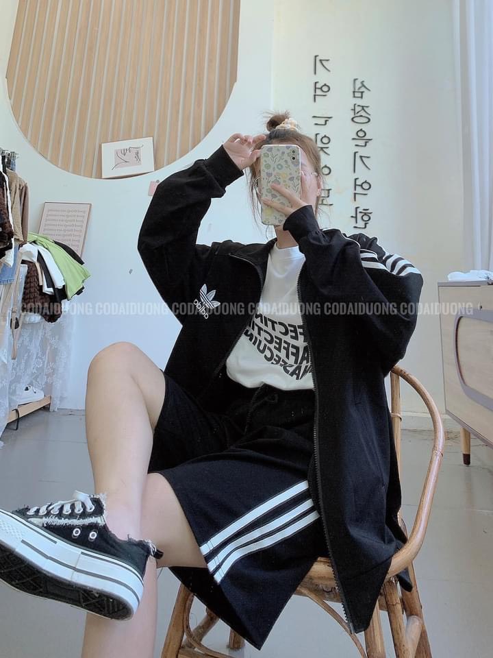 Áo Khoác Gió DAS Sọc Tay Năng Động