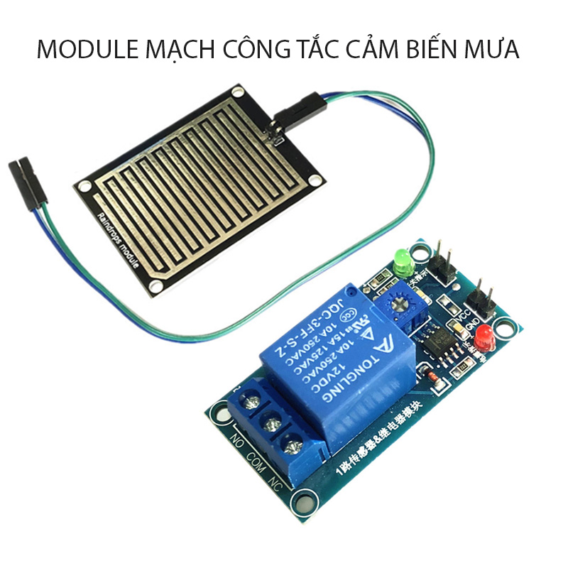Module mạch công tắc cảm biến mưa M1201 (rơ le tự động đóng mở khi có mưa)