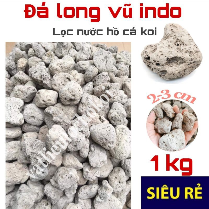 [HCM]đá lông vũ indo 1kg Nham Thạch trắng ,Đá bọt size 2-3cm