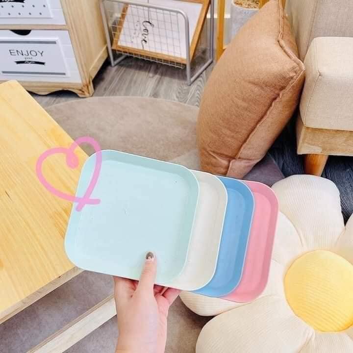 SET 8 ĐĨA ĐỰNG THỨC ĂN CUTE LÀM TỪ LÚA MẠCH
