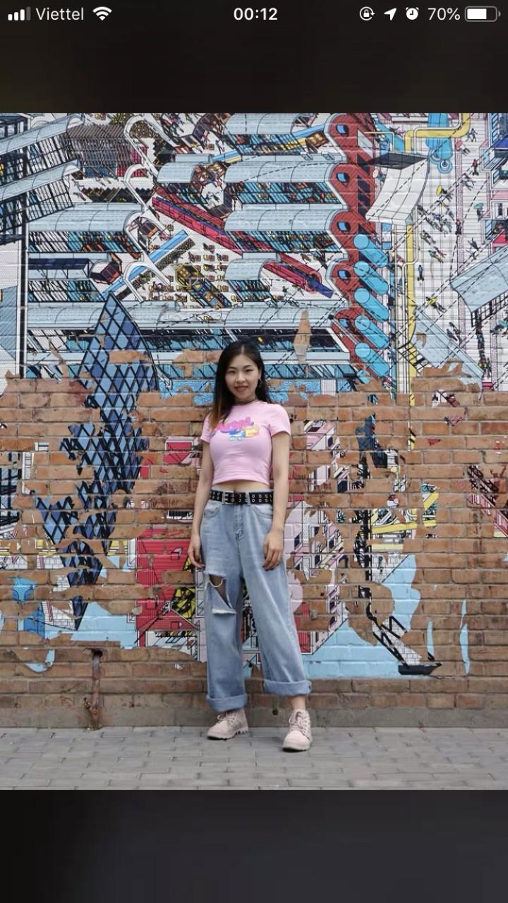 [HCM]Áo croptop ôm body in Angel