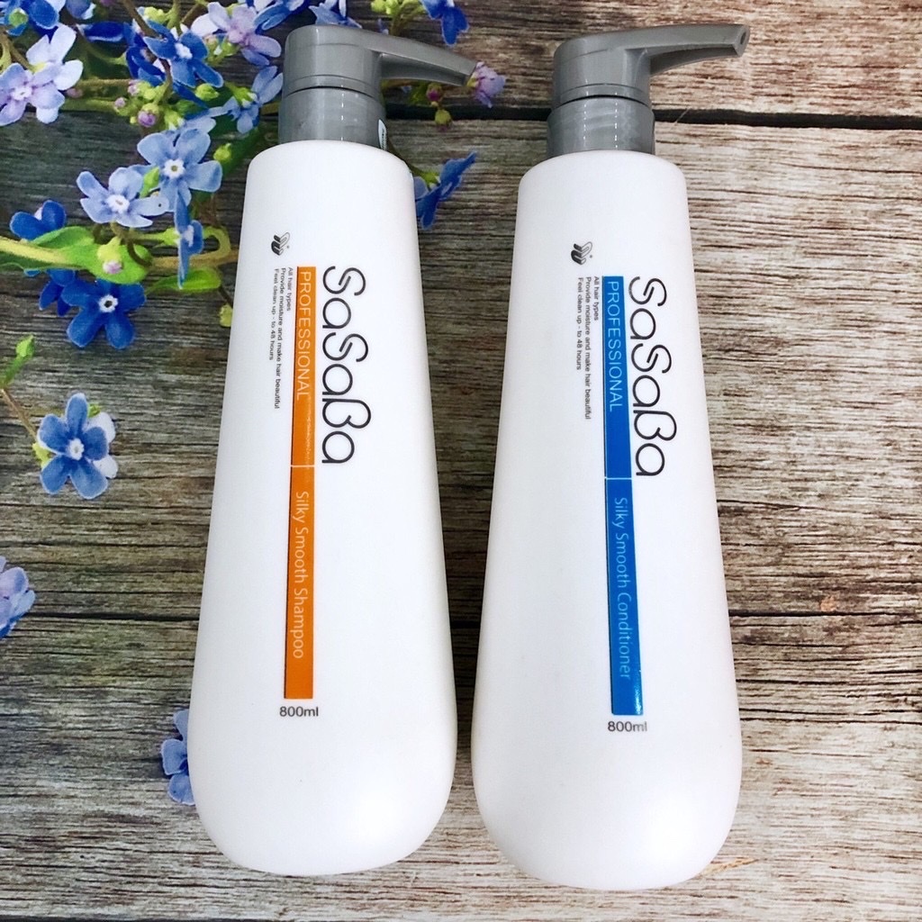 Dầu gội và hoàn hình SASABA Plant Extract 800mlx2 ( 2022 )