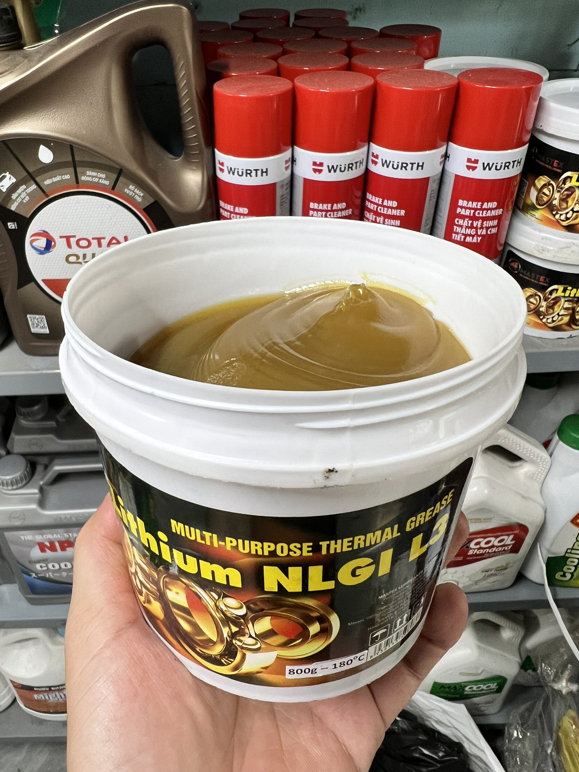 Mỡ chịu nhiệt gốc lithium l3 180-220 độ c- 0,8kg🔥 freeship 🔥 mỡ đóng hộp chống gỉ, chịu nhiệt, chịu lực, chịu nước 0,8kg - stotvn