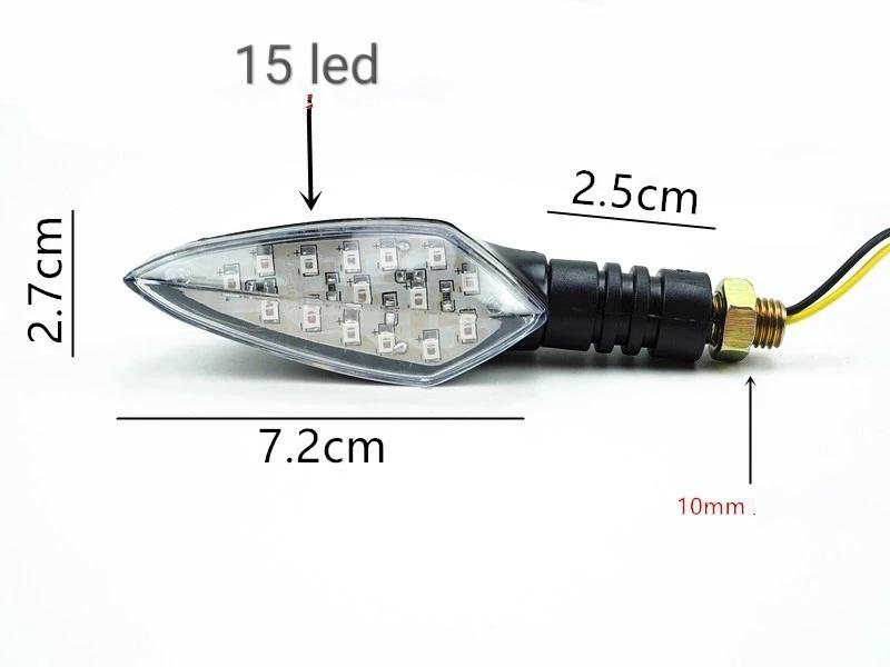 xi nhan xe may Bộ 2 Đèn Xi Nhan Hv shop Độ Xe Máy siêu sáng ( sáng đỏ )